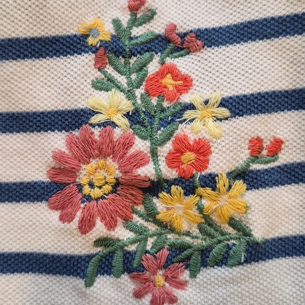 Polo Ralph Lauren (Small Flaw) Embroidered Romper - Picture 6 of 10